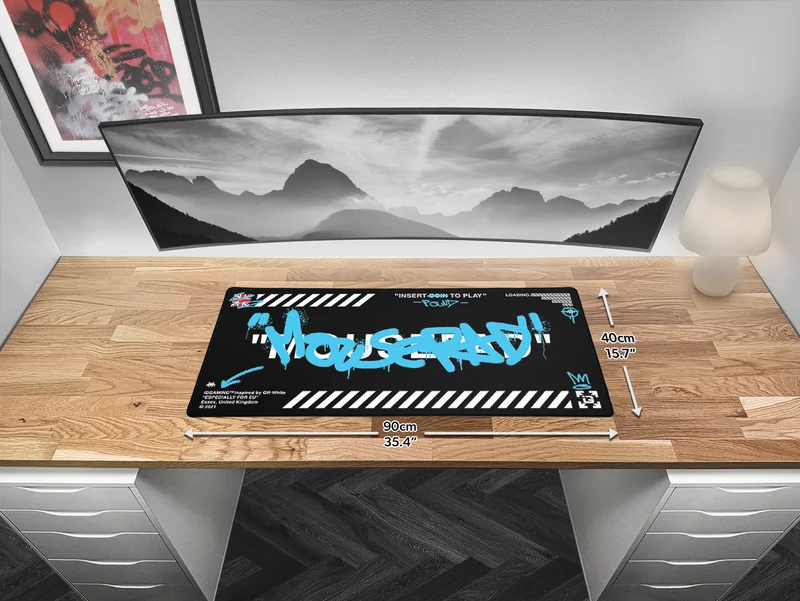 Γκράφιτι Mousepad Μαύρο