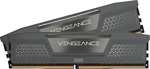 CORSAIR Vengeance DDR5 32GB (2 x 16GB) 6000MHz CL38-44-44-96 1.35V Intel XMP 3.0 AMD Expo Computer Desktop Memory – Gray