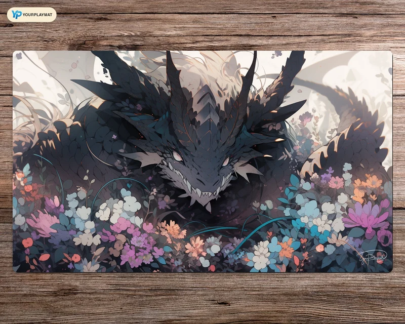Floral Guardian - MTG Spielmatte - 24 x 14 inches - MTG Geschenke - MTG Zubehör - Magie Tischmatte