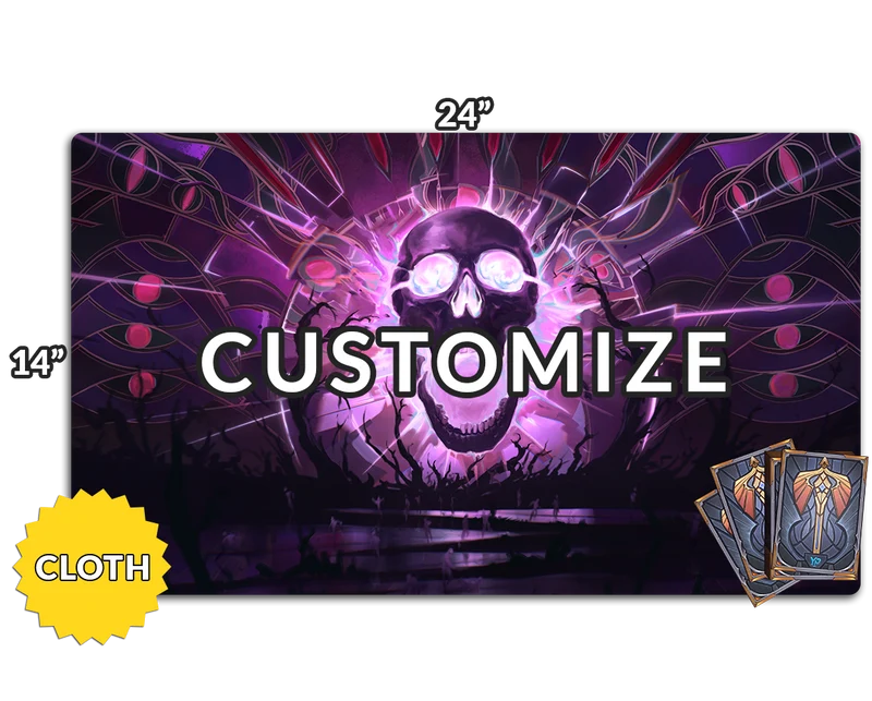Custom Cloth Playmat (24" x 14")