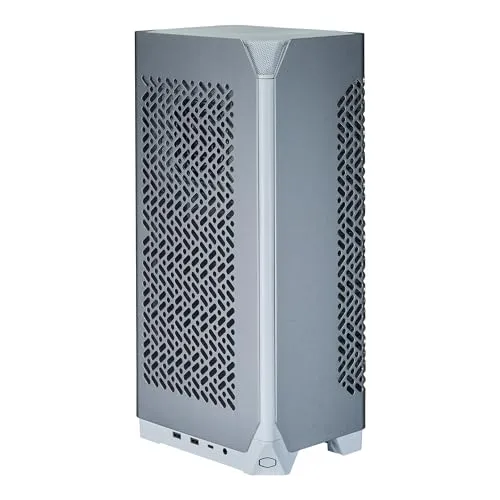 Cooler Master NCORE 100 Air White Mini-ITX PC Tower Case, Anodized Aluminum, 356mm Vertical Triple-Slot Mount GPU, SFX PSU 130mm | Air Cooler Up to 70 mm, Compatible RTX 5080 | RX 9070 XT