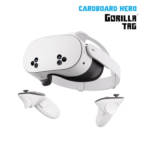 Meta Quest 3S 128GB — Dive into Mixed Reality — Unreal device. Unreal price. — Gorilla Tag Cardboard Hero Bundle — Amazon Exclusive