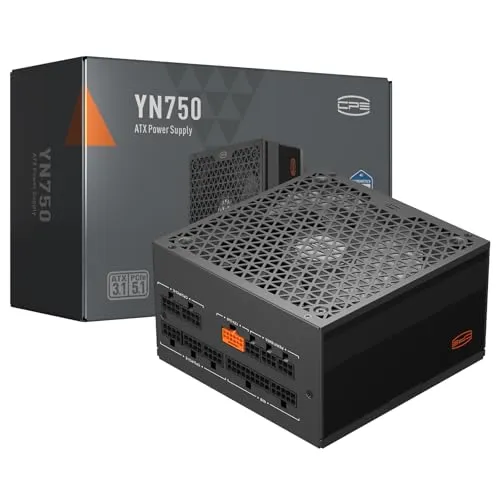 PCCOOLER CPS YN750 Power Supply, 80 Plus Gold Certified Fully Modular PCIe 5.1 & ATX 3.1 Gaming PSU, Wide Compatibility, 135mm FDB Fan, Full Japan Electrolytic Capacitors - 10 Year Warranty (750W)