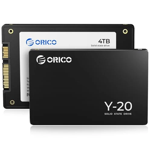 ORICO 4TB SATA SSD 2.5 Inch Internal Solid State Drive, Read Speed up to 500MB/s, SATA III 6Gbps for Desktop Laptop NAS DIY External Drive - Y20