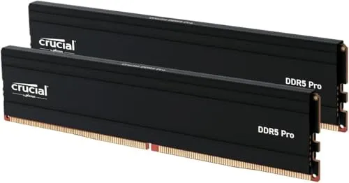 Crucial Pro RAM 48GB Kit (2x24GB) DDR5 5600MHz (or 5200MHz or 4800MHz) Desktop Memory CP2K24G56C46U5