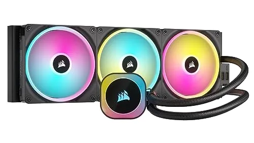 CORSAIR iCUE Link H170i RGB Liquid CPU Cooler - 420mm AIO - QX140 RGB Fans - Fits Intel® LGA 1700, AMD® AM5 - iCUE Link System Hub Included - Black