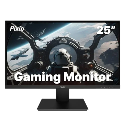 Pixio PX257 Prime 25 inch 144Hz Refresh Rate FHD 1080p Resolution Fast Nano IPS Panel 1ms GTG Response Time Gaming Monitor with Adaptive Sync