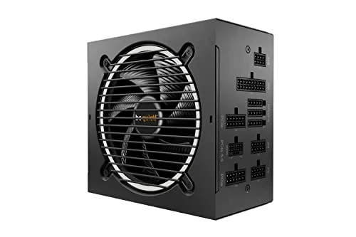 be quiet! Pure Power 12 M 850W ATX 3.1, 80 Plus® Gold Modular Power Supply for PCIe 5.0 GPUs and GPUs with 6+2 pin connectors | 12VHPWR Cable Included, Silent 120mm be quiet! Fan | BN505