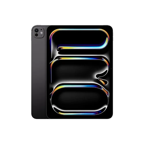 Apple iPad Pro 11-Inch (M4): Built for Apple Intelligence, Ultra Retina XDR Display, 256GB, 12MP Front/Back Camera, LiDAR Scanner, Wi-Fi 6E, Face ID, All-Day Battery Life — Space Black