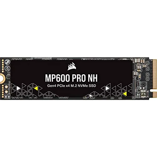 Corsair MP600 PRO NH 2TB PCIe Gen4 x4 NVMe M.2 SSD – High-Density TLC NAND – M.2 2280 – DirectStorage Compatible - Up to 7,000MB/sec - No Heatsink - Black