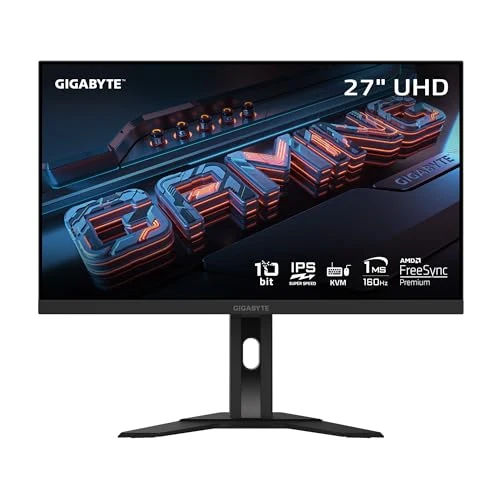 GIGABYTE M27U Advanced (SA) - 27" SS IPS Gaming Monitor - UHD 3840x2160-160Hz - 1ms MPRT - AMD FreeSync Premium - Type C KVM - HDMI, DP, Type C - Height Adjustable - Black