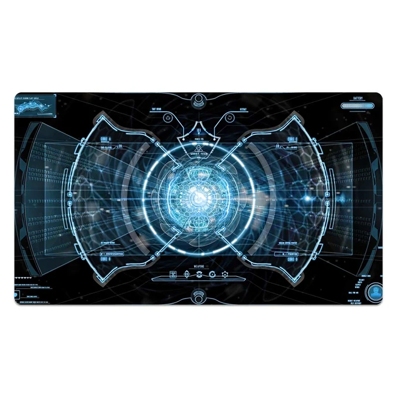 Cerulean Cyberpunk Machine Playmat