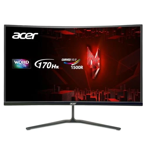 acer Nitro ED270U - 27" Monitor WQHD 2560x1440 170Hz 1ms 250Nit HDMI DisplayPort (Renewed)