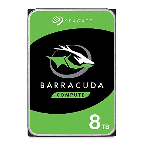 Seagate BarraCuda, 8TB, Internal Hard Drive, 3.5 Inch, SATA, 6GB/s,, 5,400 RPM, 256MB Cache, for Computer Desktop PC, FFP (ST8000DMZ04/004).