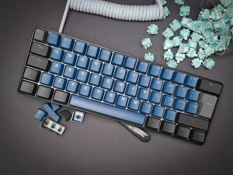 Forest Deep Blue Keycap-set