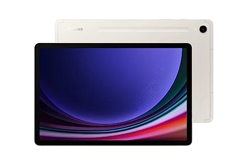 SAMSUNG Galaxy Tab S9 11” 128GB WiFi 7 Android AI Tablet, Snapdragon 8 Gen 2 Processor, AMOLED Screen, S Pen Included, Long Battery Life, Auto Focus Camera, Dolby Audio, US Version, 2023, Beige