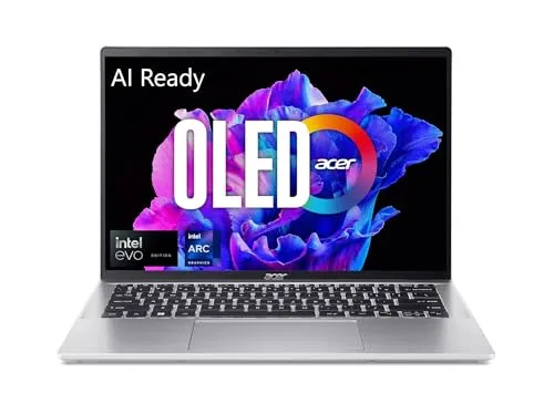 Acer Swift Go 14 Intel Evo Thin & Light Laptop | 14" OLED 2880 x 1800 90Hz Display | Unlock AI Experiences | Intel Core Ultra 7 Processor 155H | Intel ARC | 16GB LPDDR5X | 1TB SSD | SFG14-72-72YK