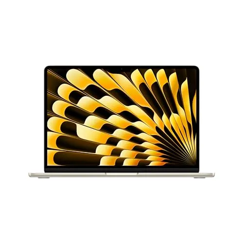 Apple 2024 MacBook Air 13-inch Laptop with M3 chip: 13.6-inch Liquid Retina Display, 8GB Unified Memory, 256GB SSD Storage, Backlit Keyboard, 1080p FaceTime HD Camera, Touch ID; Starlight