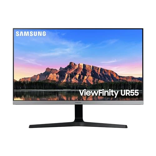 SAMSUNG 28-Inch ViewFinity UR55 Series 4K UHD IPS Computer Monitor, HDR10, AMD FreeSync, HDMI 2.0 and DisplayPort 1.2, Bezelless Display, Eye Care, LU28R550UQNXZA, 2023