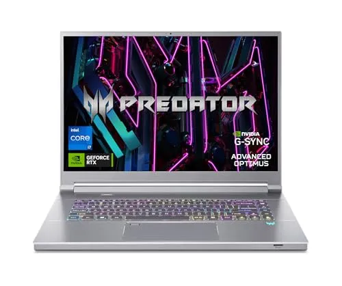 Acer Predator Triton 16 Gaming/Creator Laptop | 13th Gen Intel i7-13700H | NVIDIA GeForce RTX 4070 | 16" WQXGA 240Hz G-SYNC Display | 16GB DDR5 | 1TB PCIe Gen 4 SSD | Killer WiFi 6E | PT16-51-76XZ