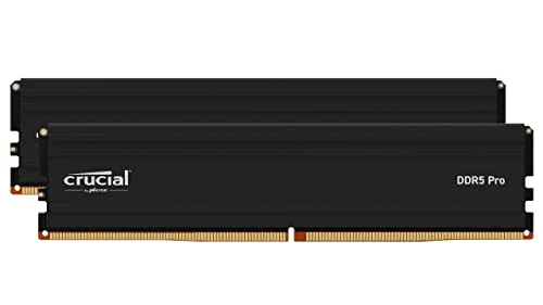 Crucial Pro RAM 64GB Kit (2x32GB) DDR5 5600MHz (or 5200MHz or 4800MHz) Desktop Memory CP2K32G56C46U5