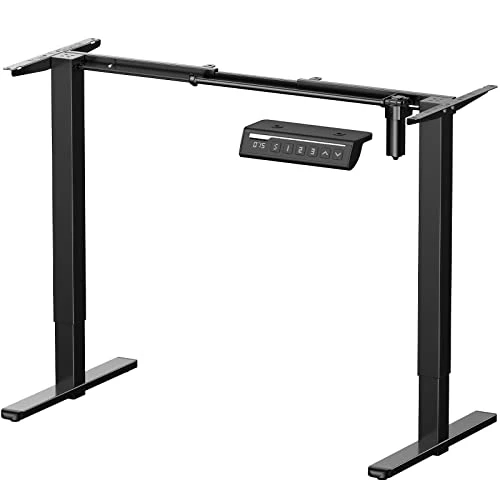 ErGear Electric Stand up Desk Frame Height Adjustable Table Legs Sit Stand Desk Frame Up to 47.2" Ergonomic Standing Desk Base Workstation Frame Only