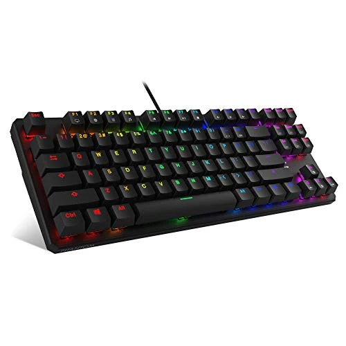 TECWARE Phantom 87 Key Mechanical Keyboard, RGB led, Outemu RED Switch