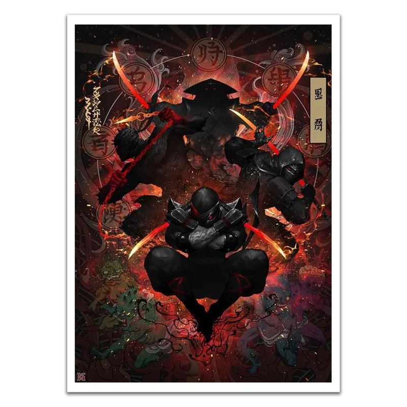 Red-Eyed Black Ninja Card Sleeves