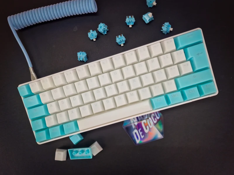 Doorschijnende Nata De Coco Keycap-set