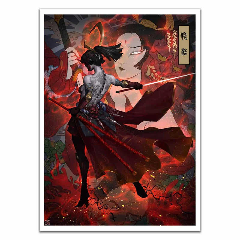 Akiko Samurai's Sword Princess Card Sleeves