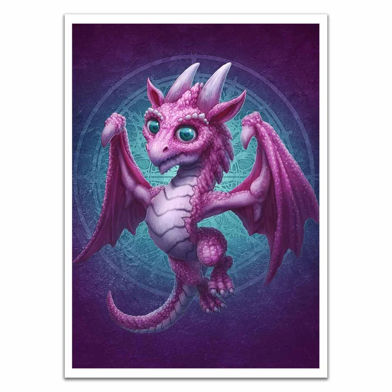 Purple Baby Dragon Card Sleeves