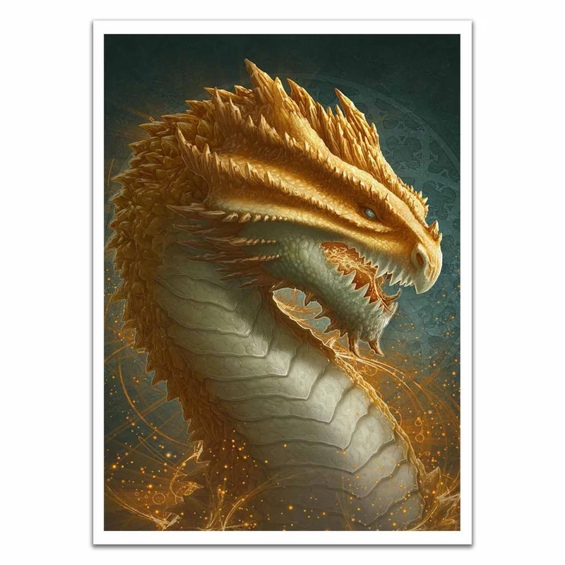 Citrine Dragon Card Sleeves